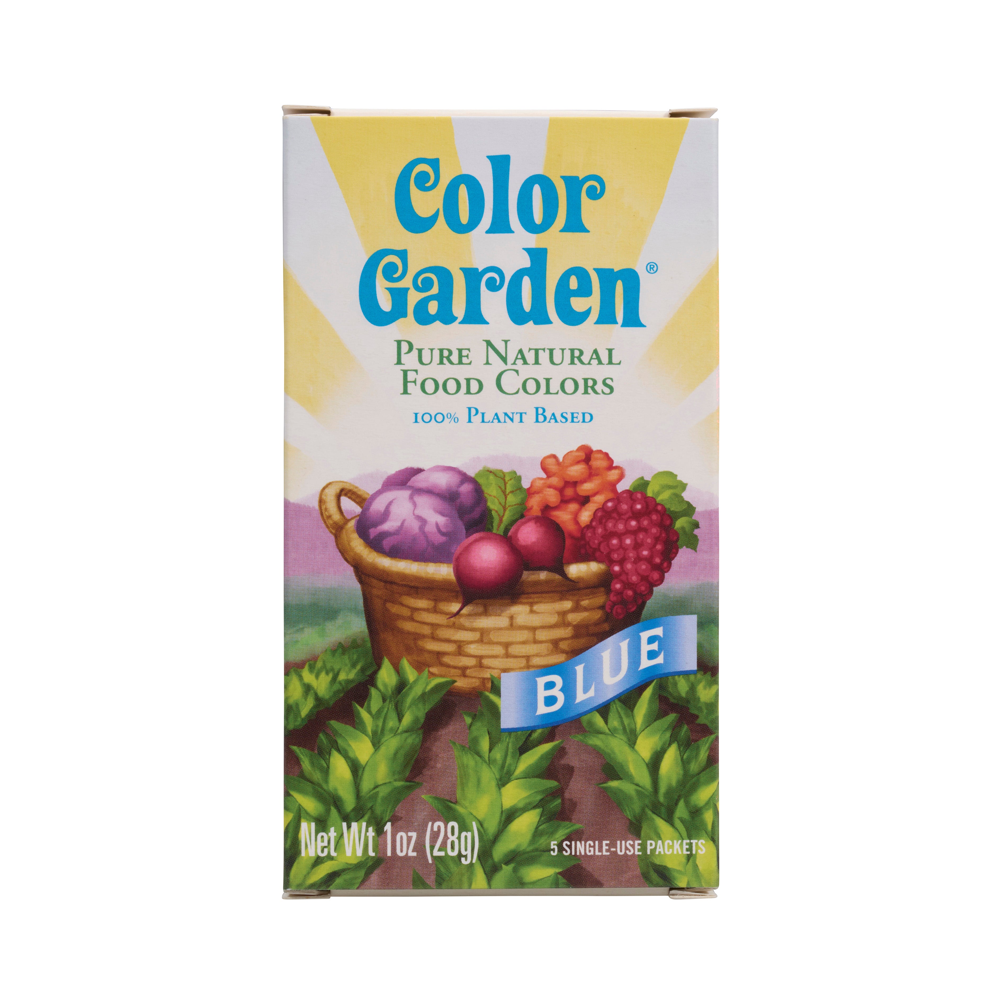 box of color garden blue color
