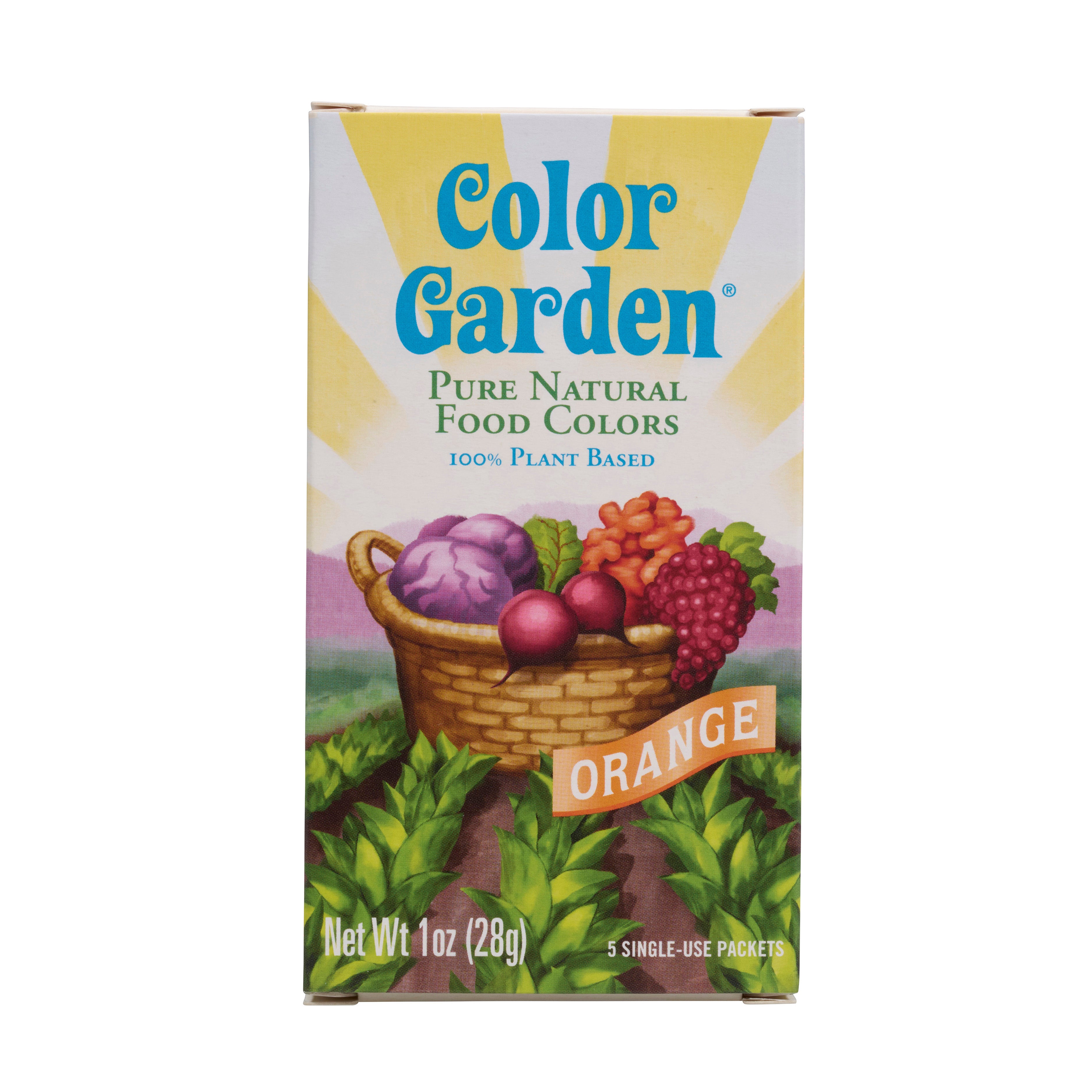 box of color garden orange color
