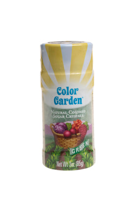 Natural Colored Sugar Crystals, Green, 3 oz