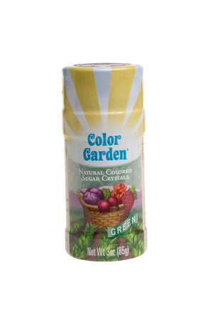 Natural Colored Sugar Crystals, Green, 3 oz