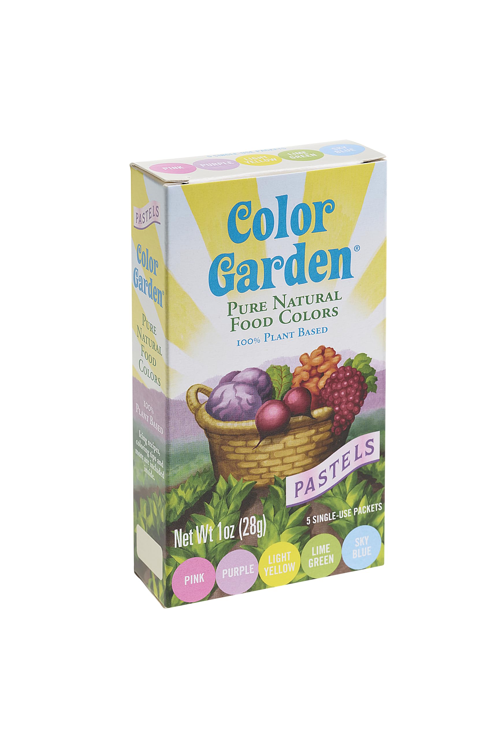 box of color garden pastel food colors
