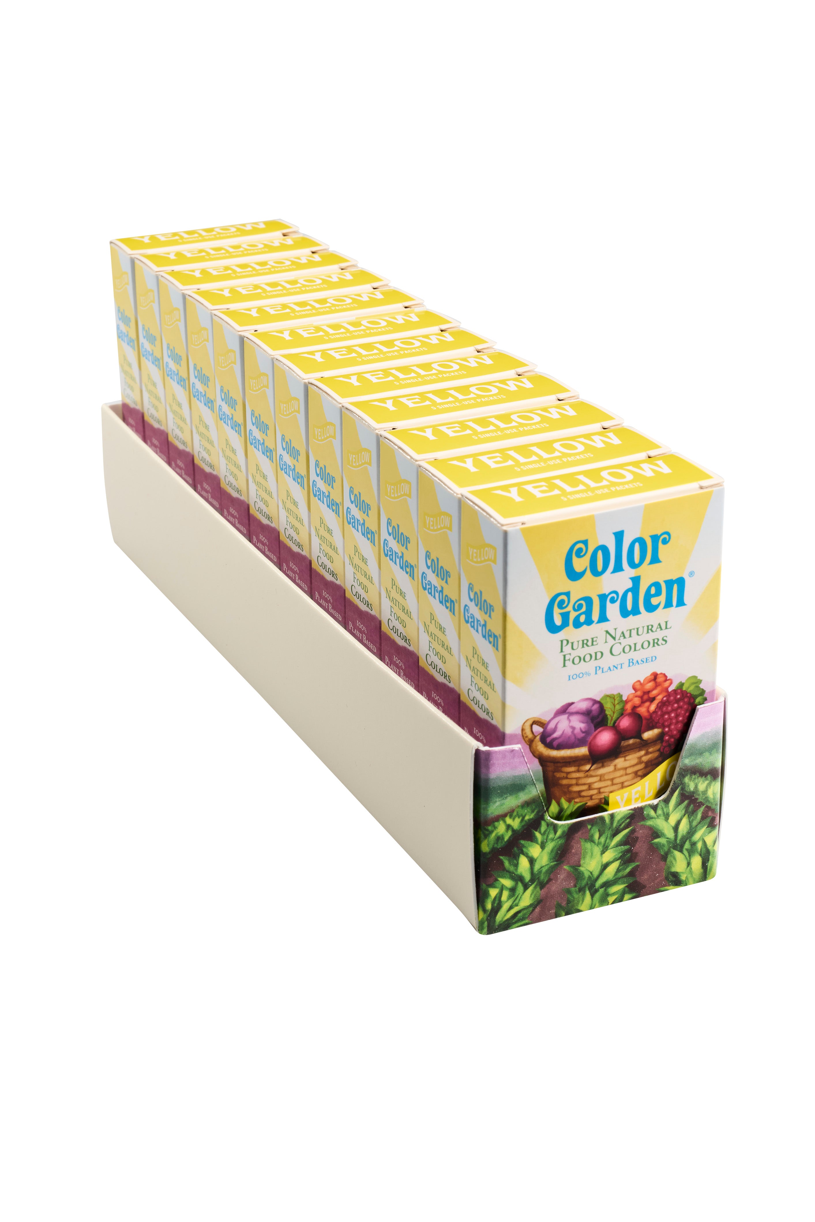 case of 12 Color Garden boxes of Yellow color