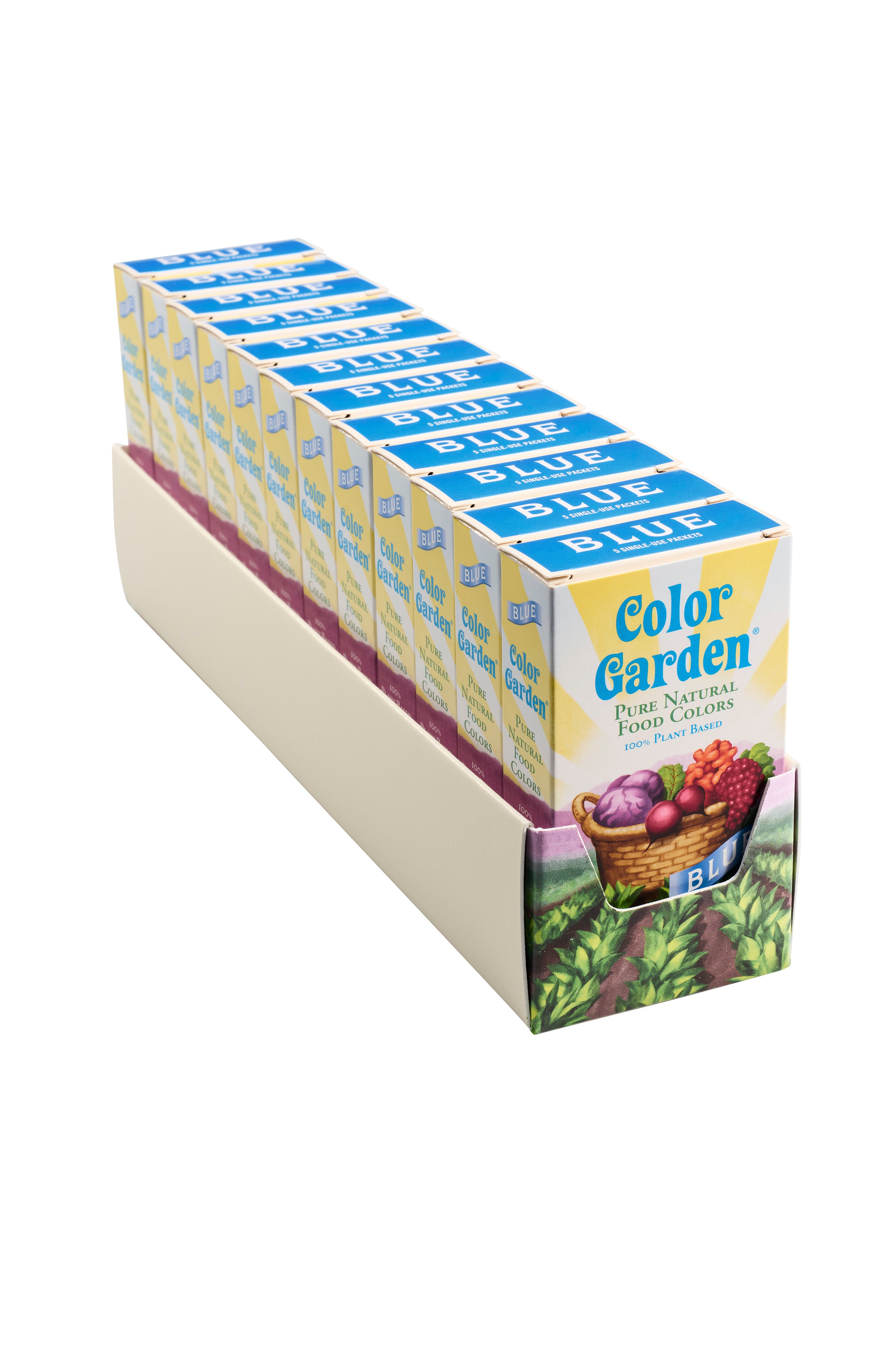 Case of 12 Color Garden boxes of blue color