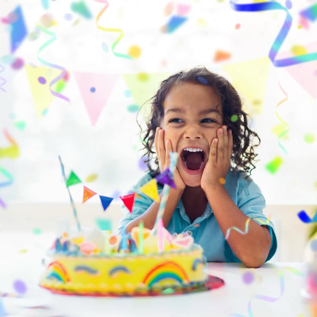girl with birthday cake