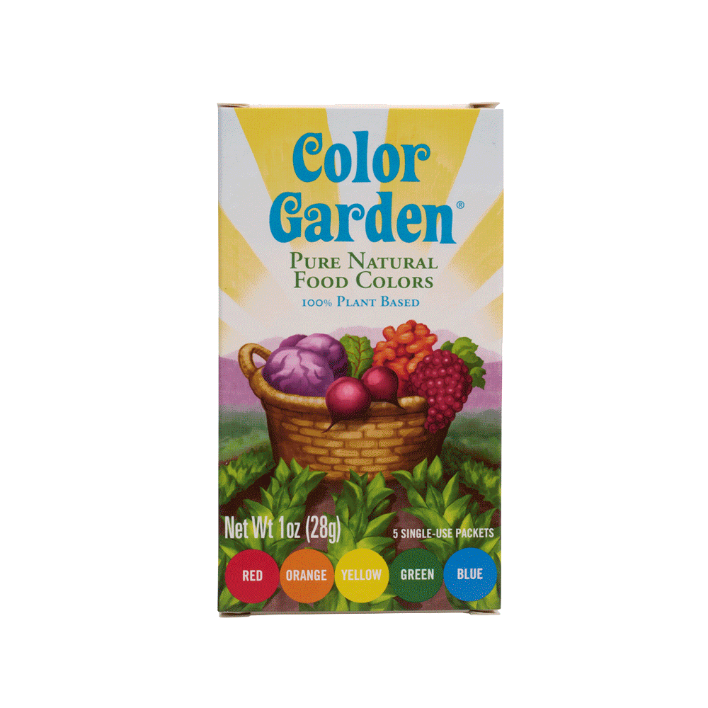 animation of fruits and vegetables with Color Garden box