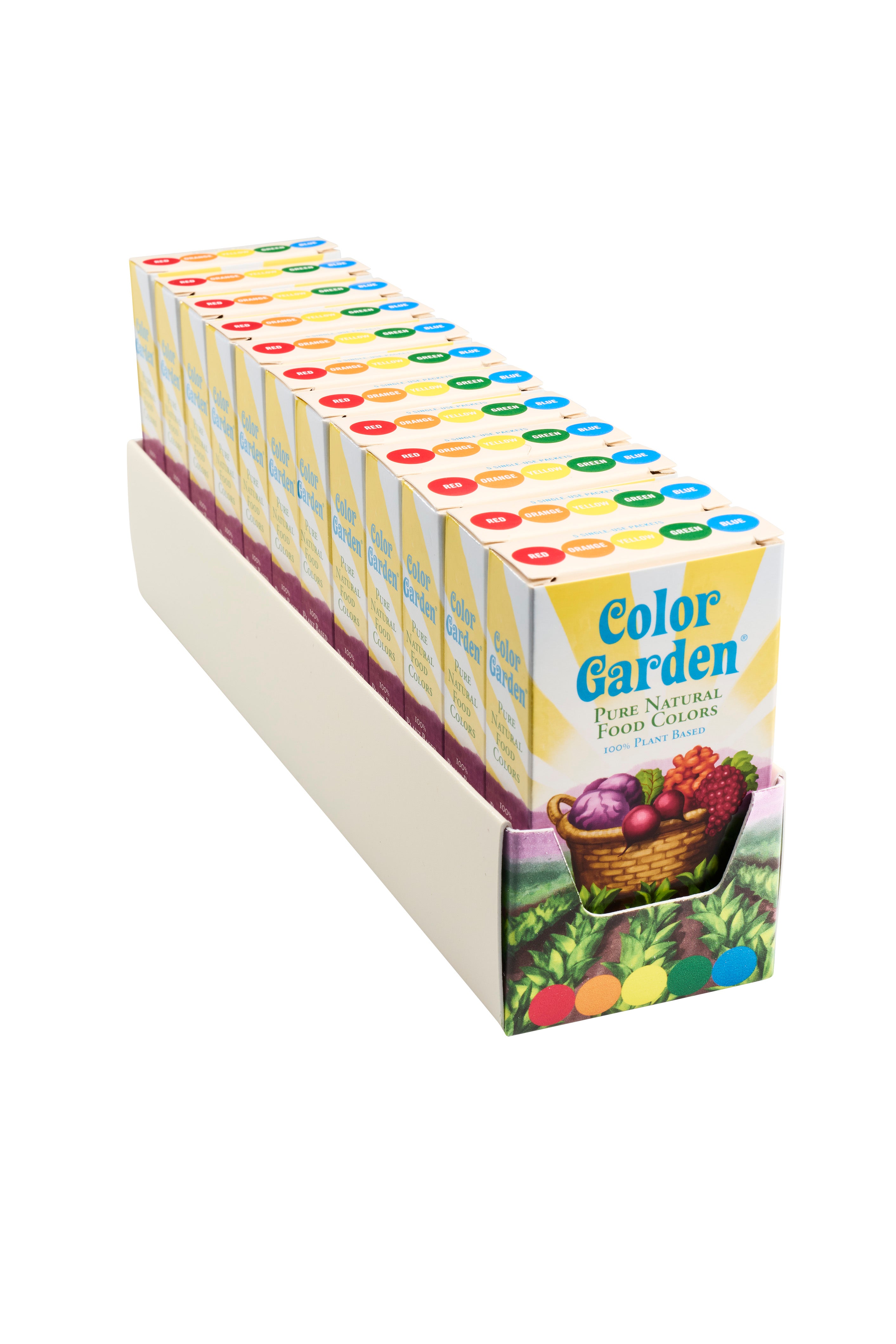 case of Color Garden multi-pack food colors