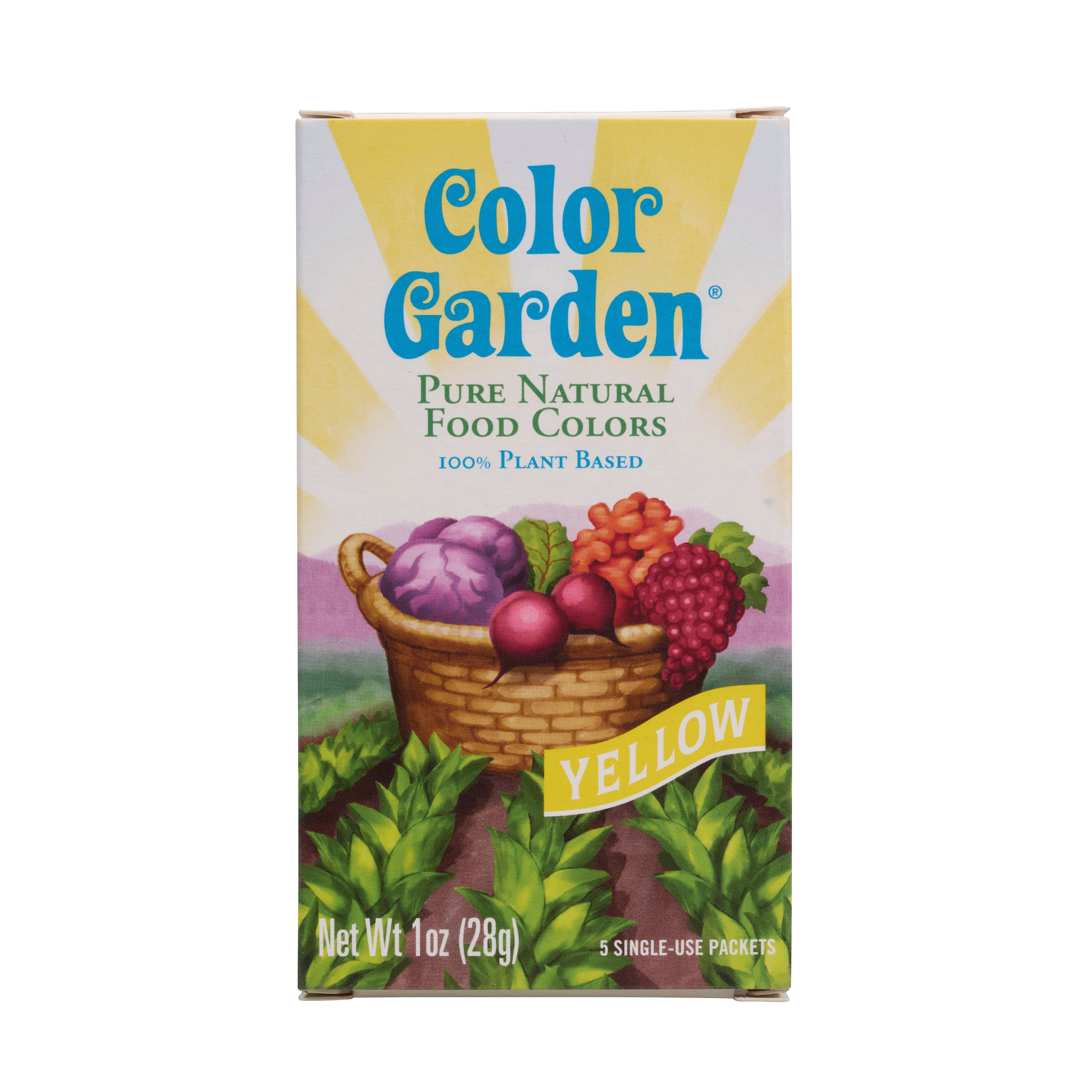 box of color garden yellow color 