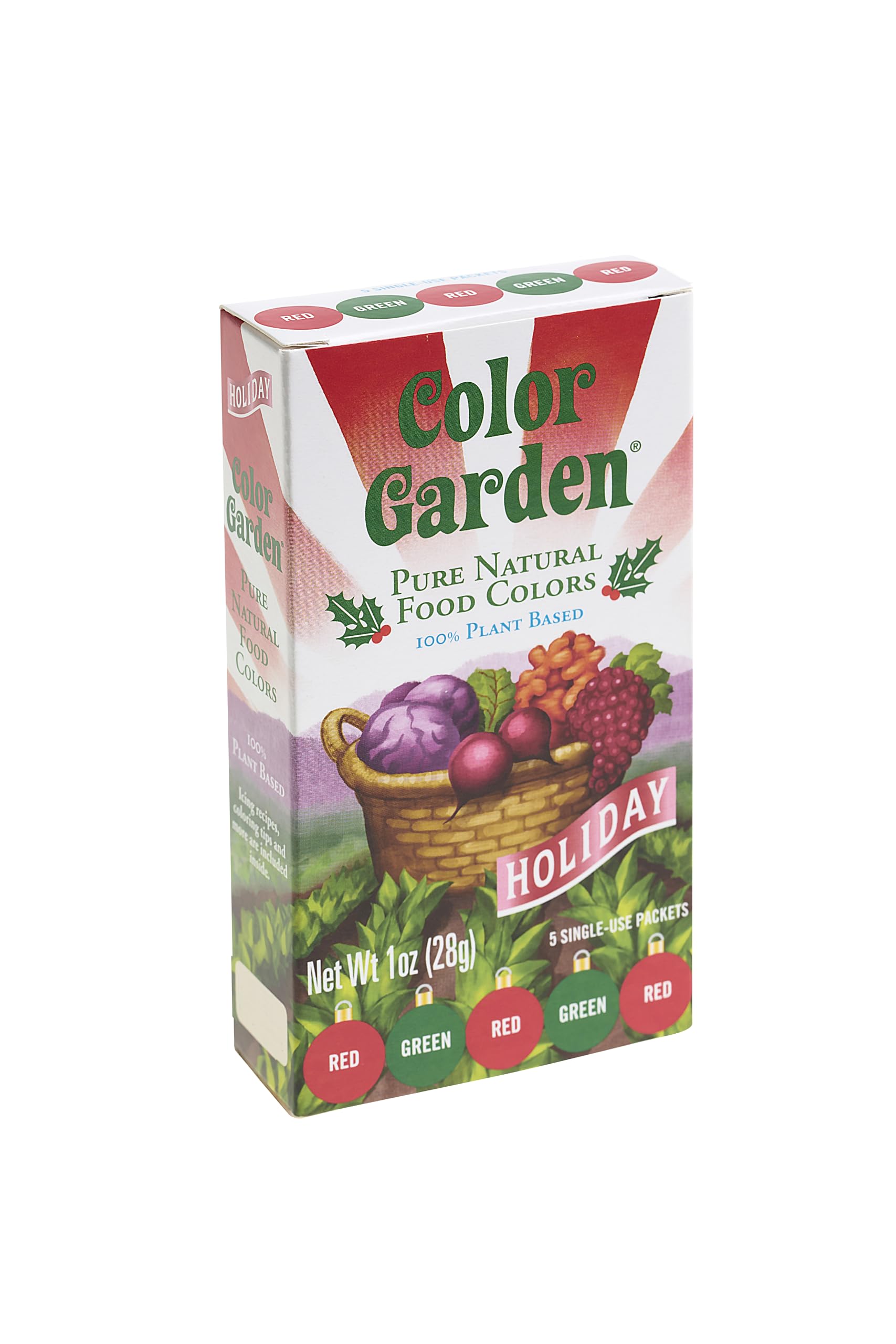 Box of holiday food colors