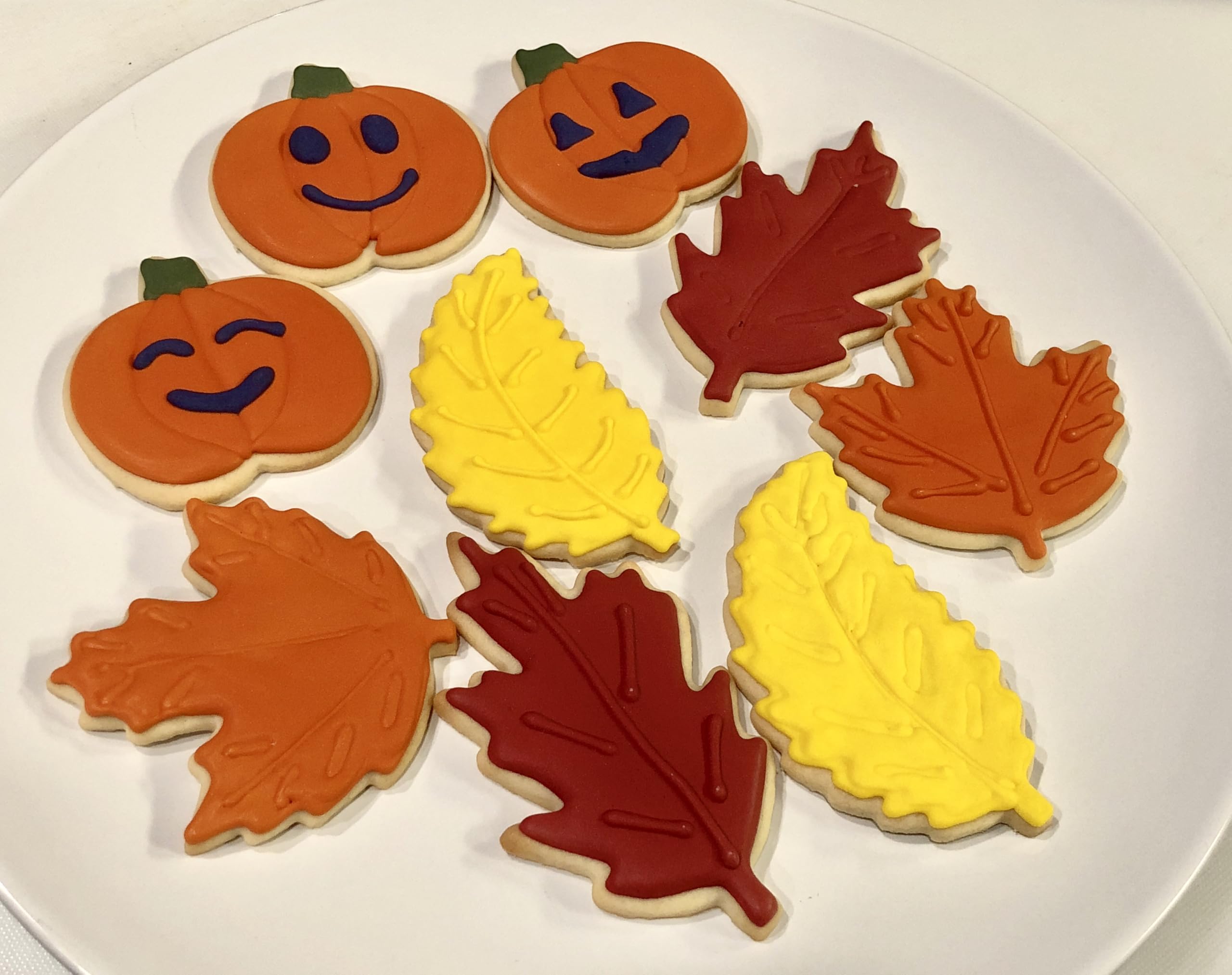 fall-themed cookies