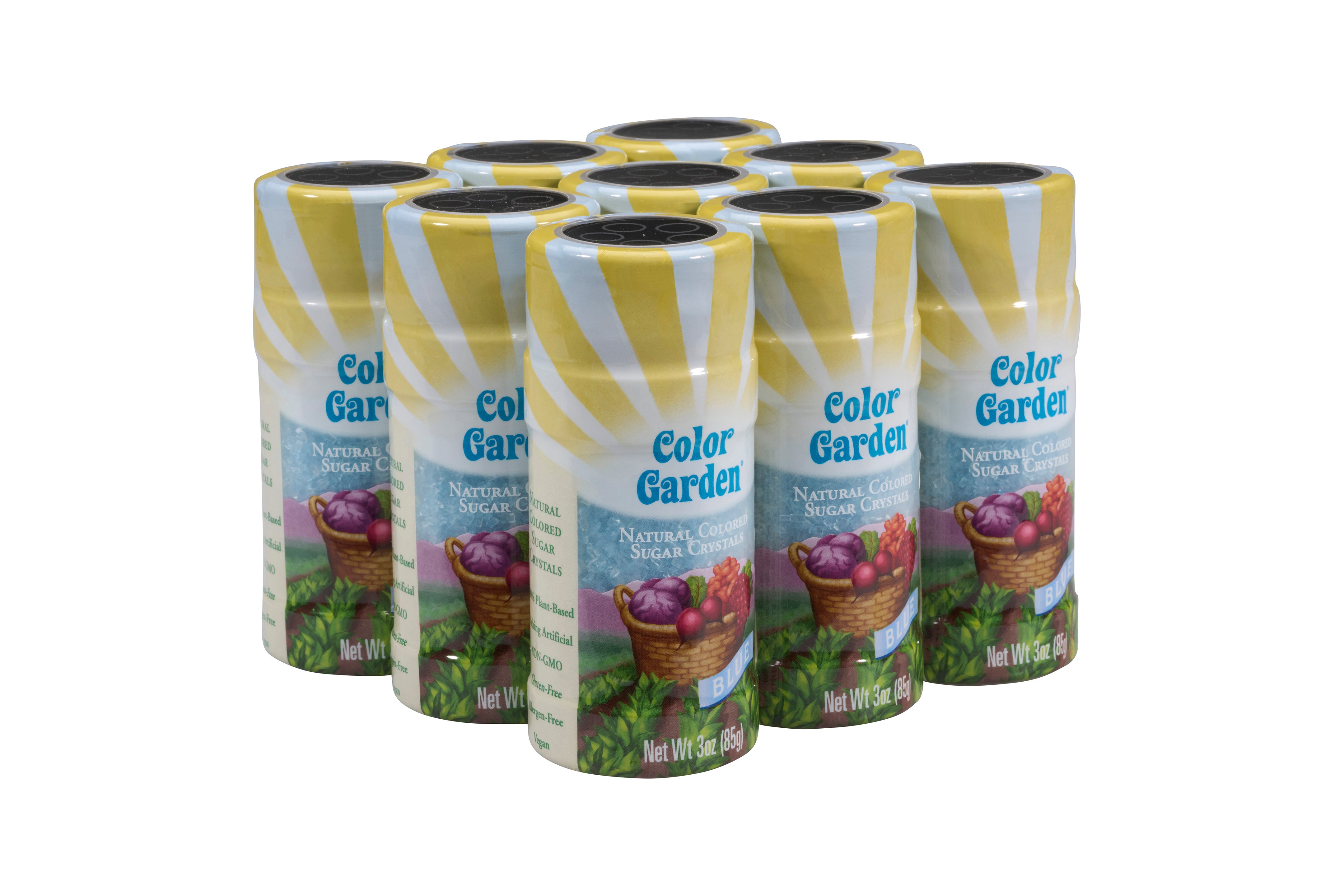 9-pack of orange Color Garden sugar crystals

