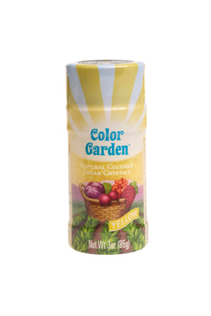 Natural Colored Sugar Crystals, Yellow, 3 oz