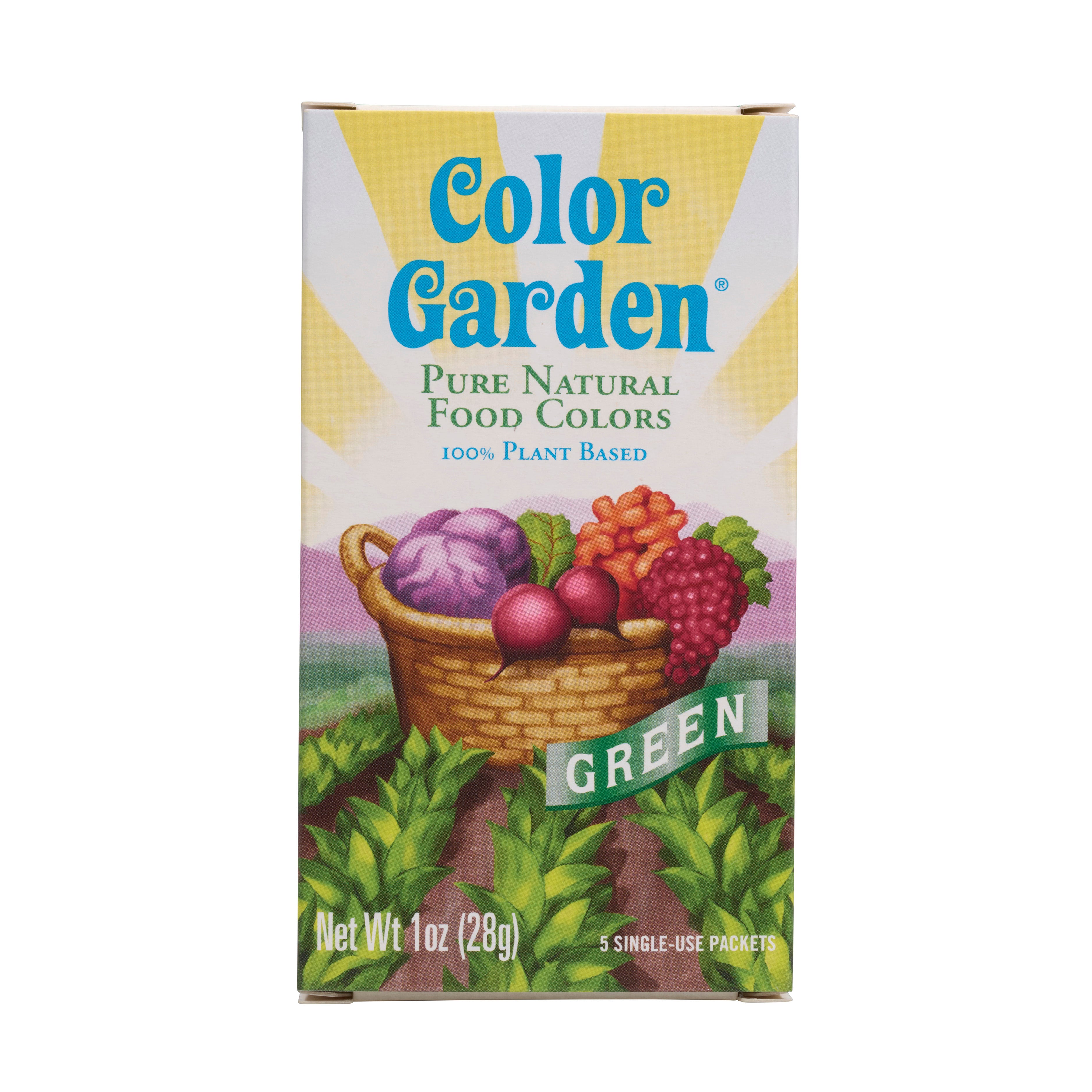 box of color green yellow color