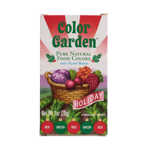 Pure Natural Food Colors, Holiday Pack 5 ct. 1 oz.